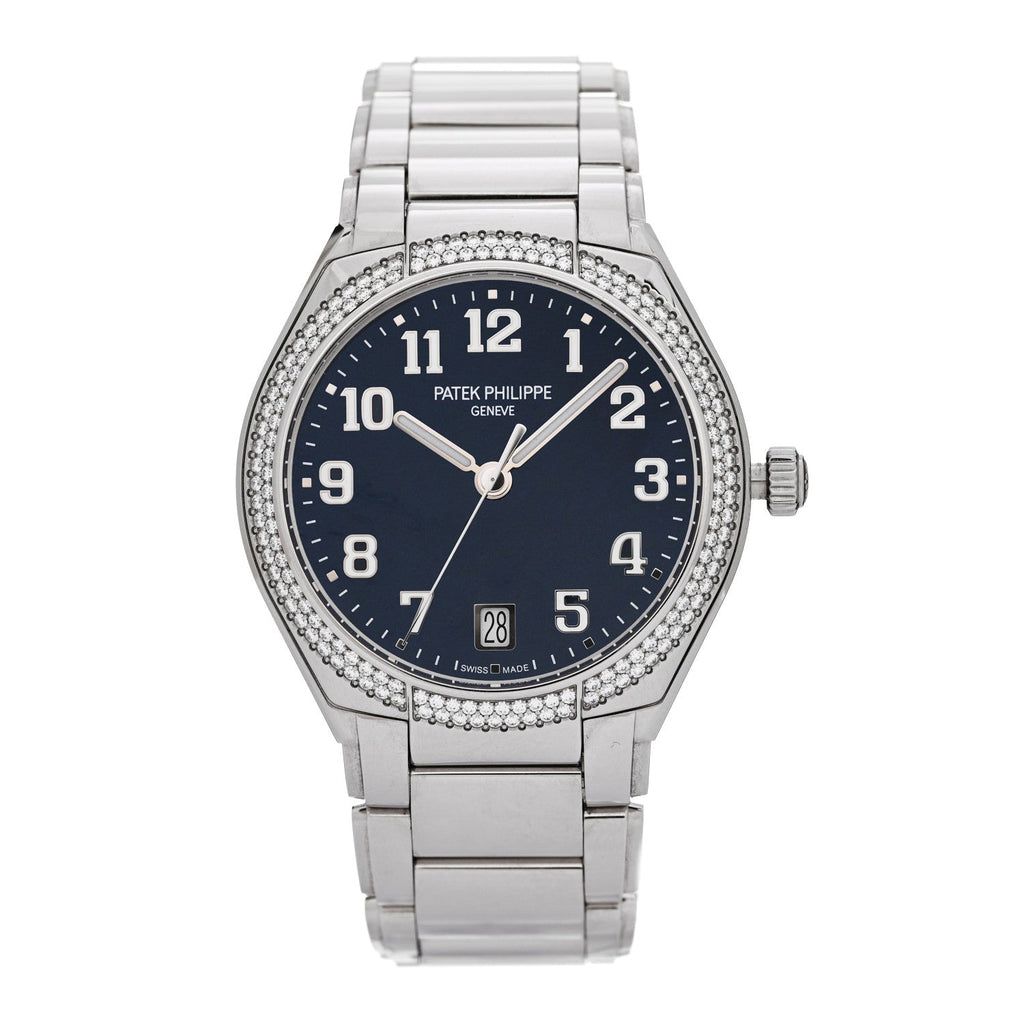 Stainless Steel Diamond 36mm Twenty-4 Automatic Watch Blue 7300/1200A-001