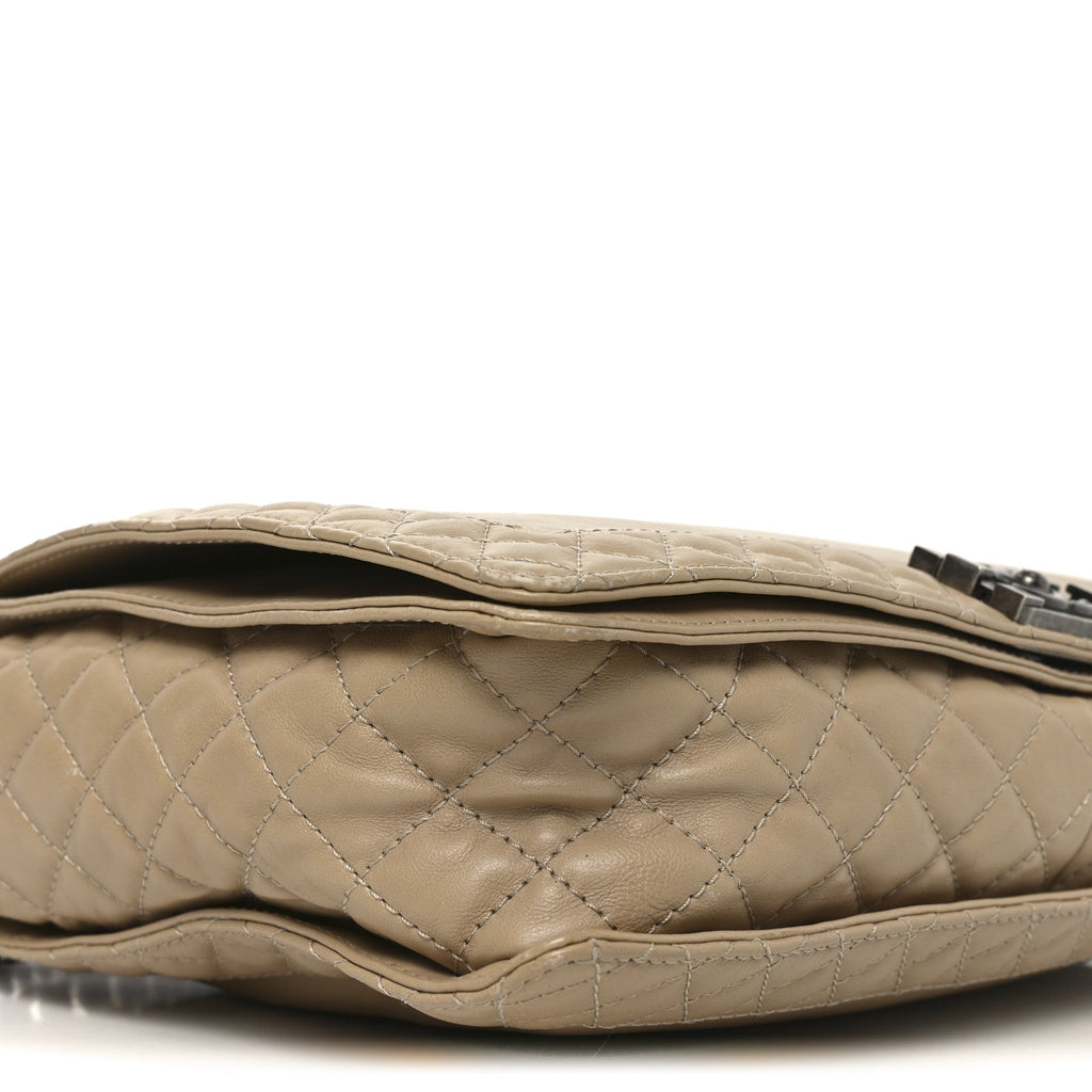 Calfskin Large Boy Reverso Flap  Beige
