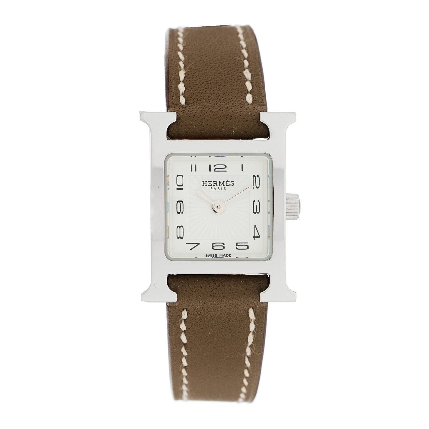 Stainless Steel Swift 17.2mm Heure H Hour Watch Etoupe