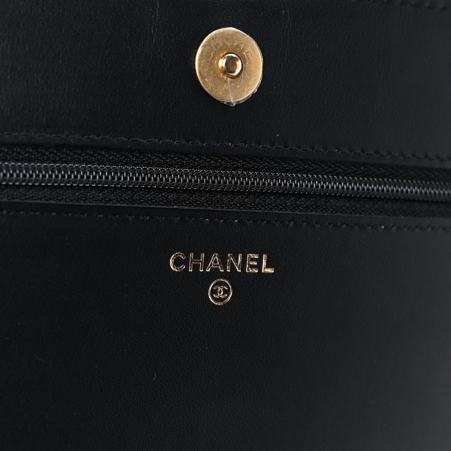 Caviar Quilted Boy Wallet On Chain WOC Black
