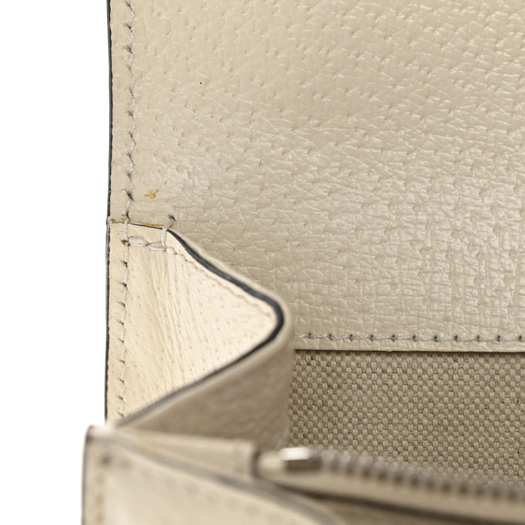 Textured Calfskin Crystal Small Dionysus Shoulder Bag Mystic White