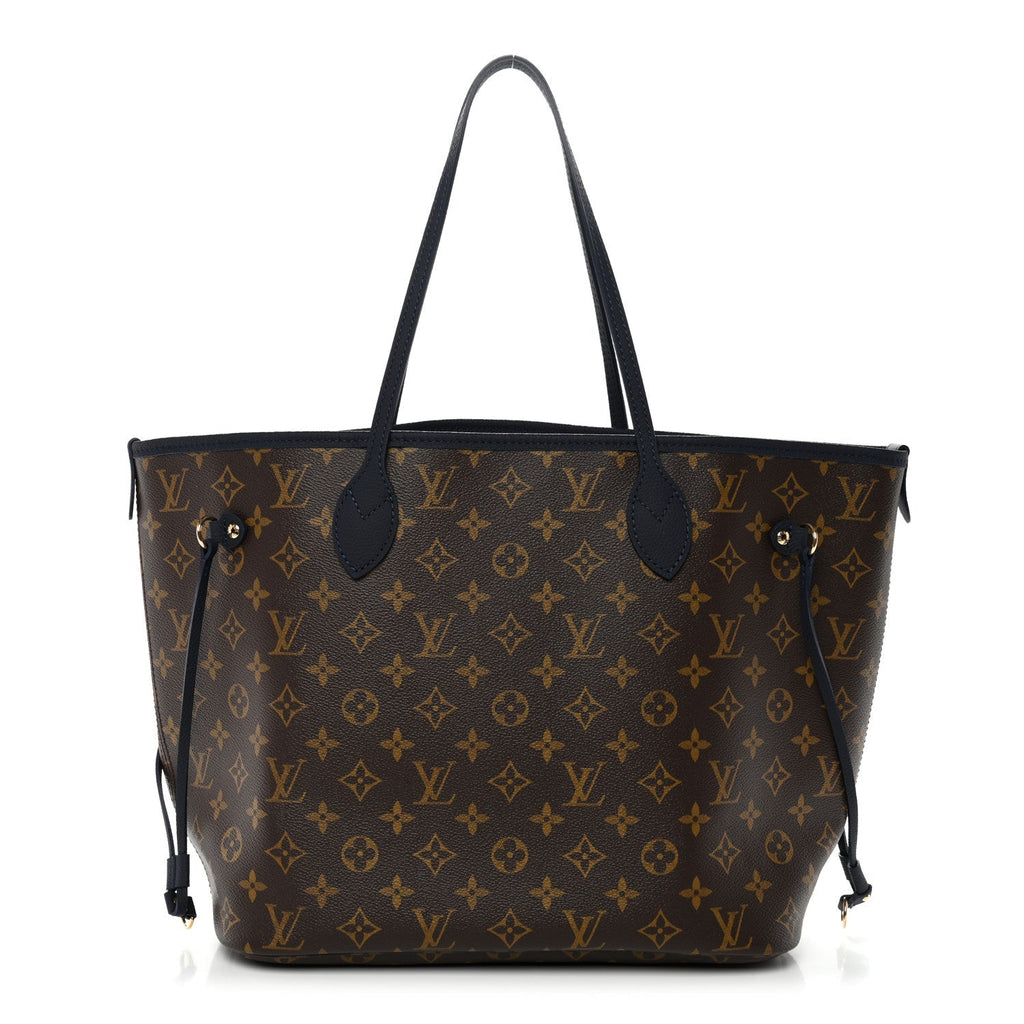 Monogram Calfskin Neo Neverfull Inside Out MM Navy