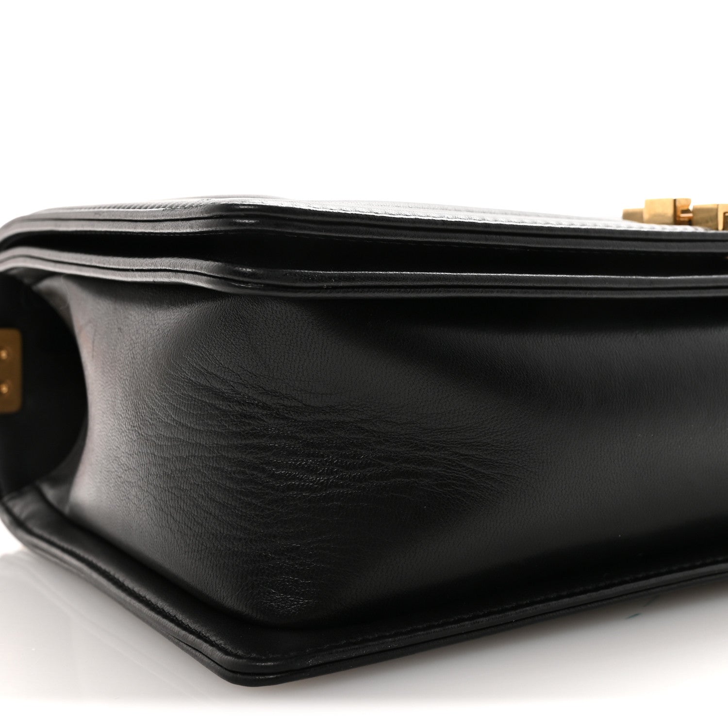 Lambskin Quilted New Medium Boy Flap Black