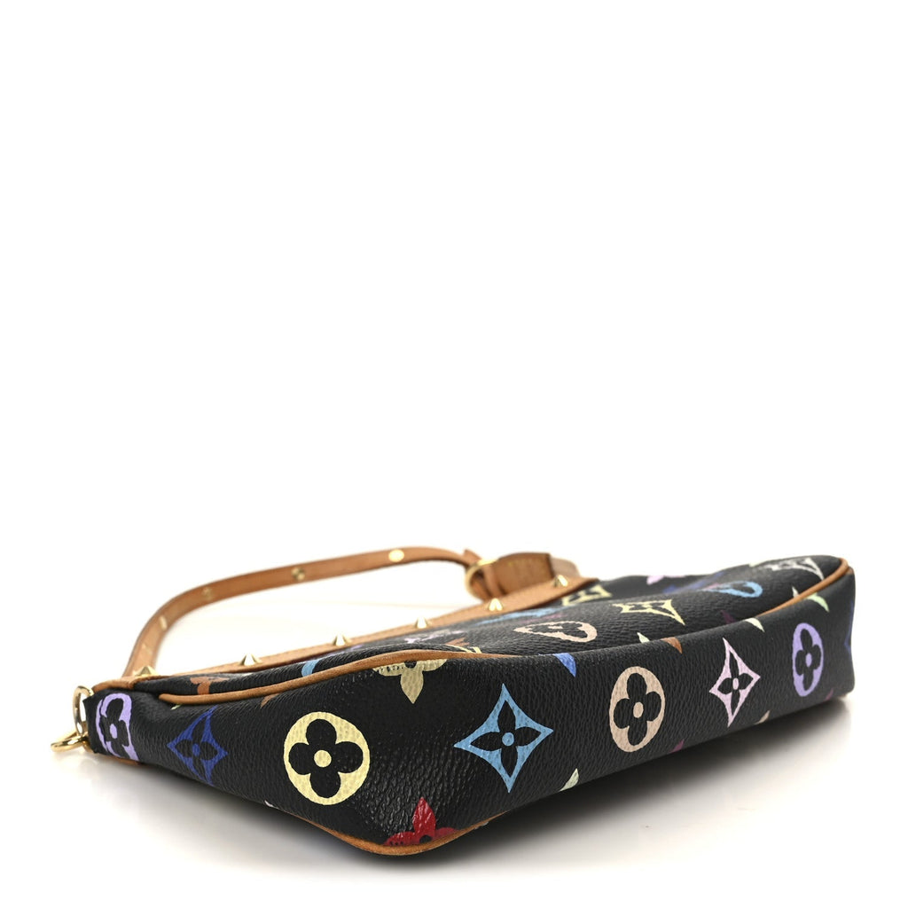 Monogram Multicolor Pochette Accessories Black