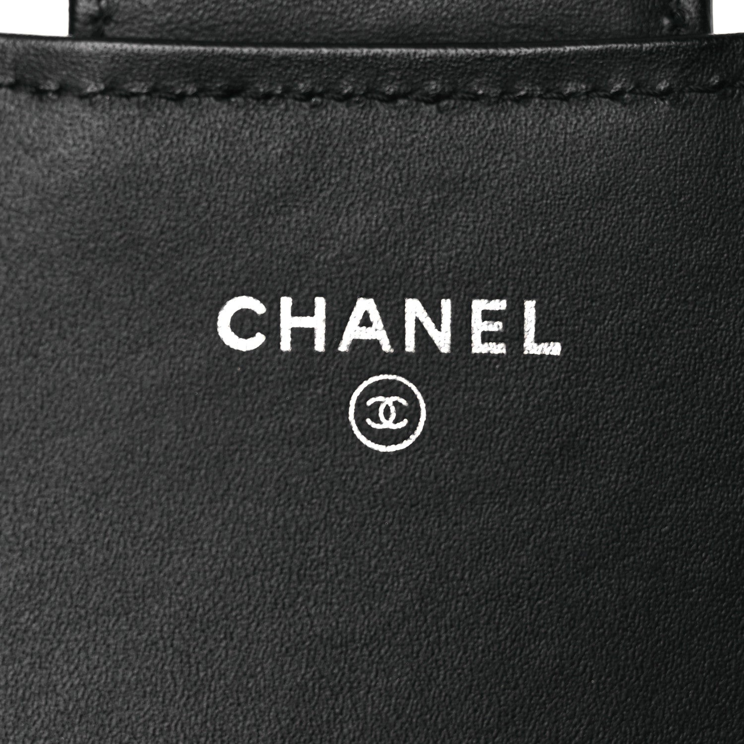 Patent Quilted Wallet On Removable Chain WOC Black