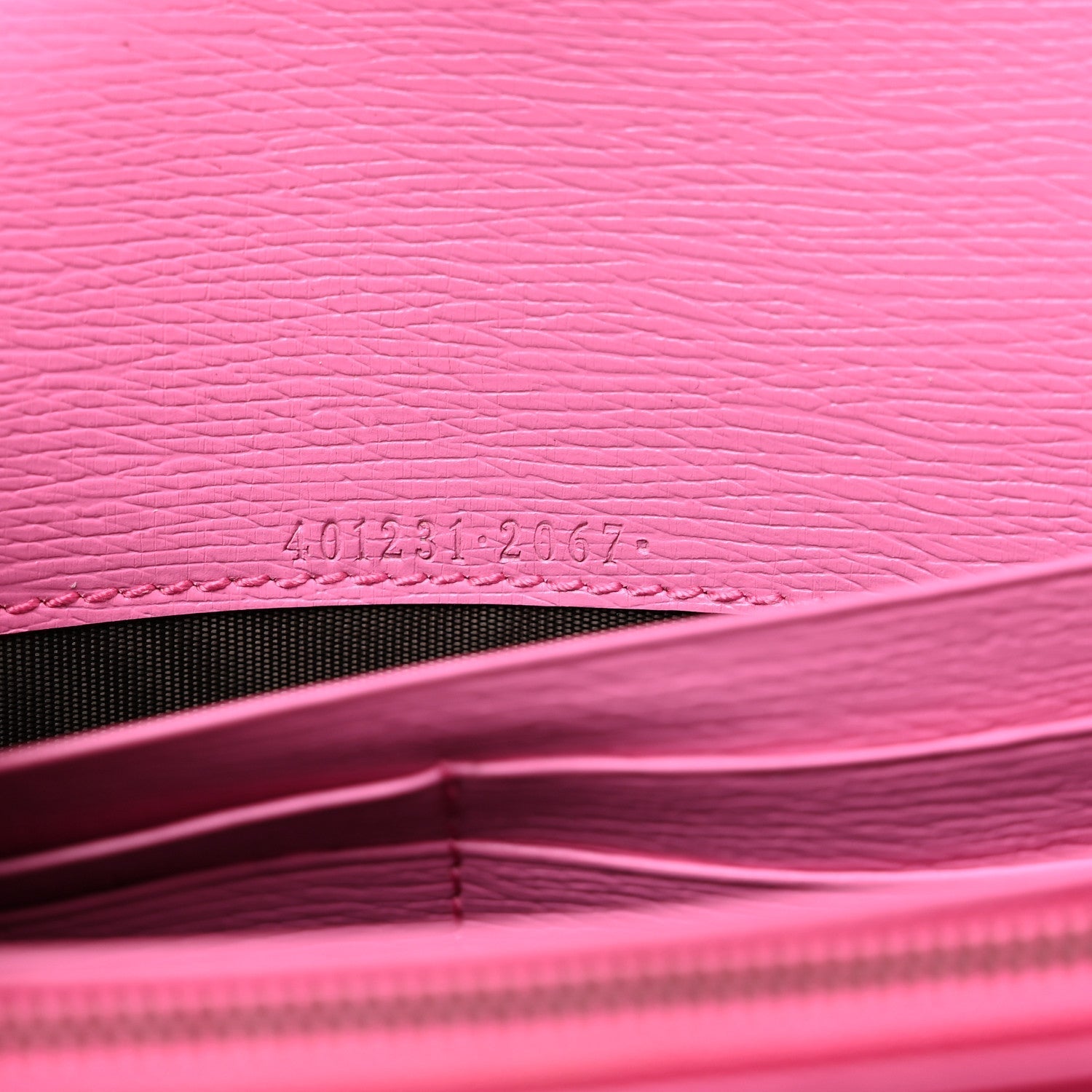Calfskin Floral Print Mini Dionysus Chain Wallet Ivory Pink