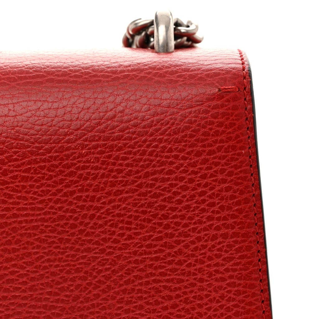 Dollar Calfskin Swarovski Crystal Small Dionysus Shoulder Bag Hibiscus Red