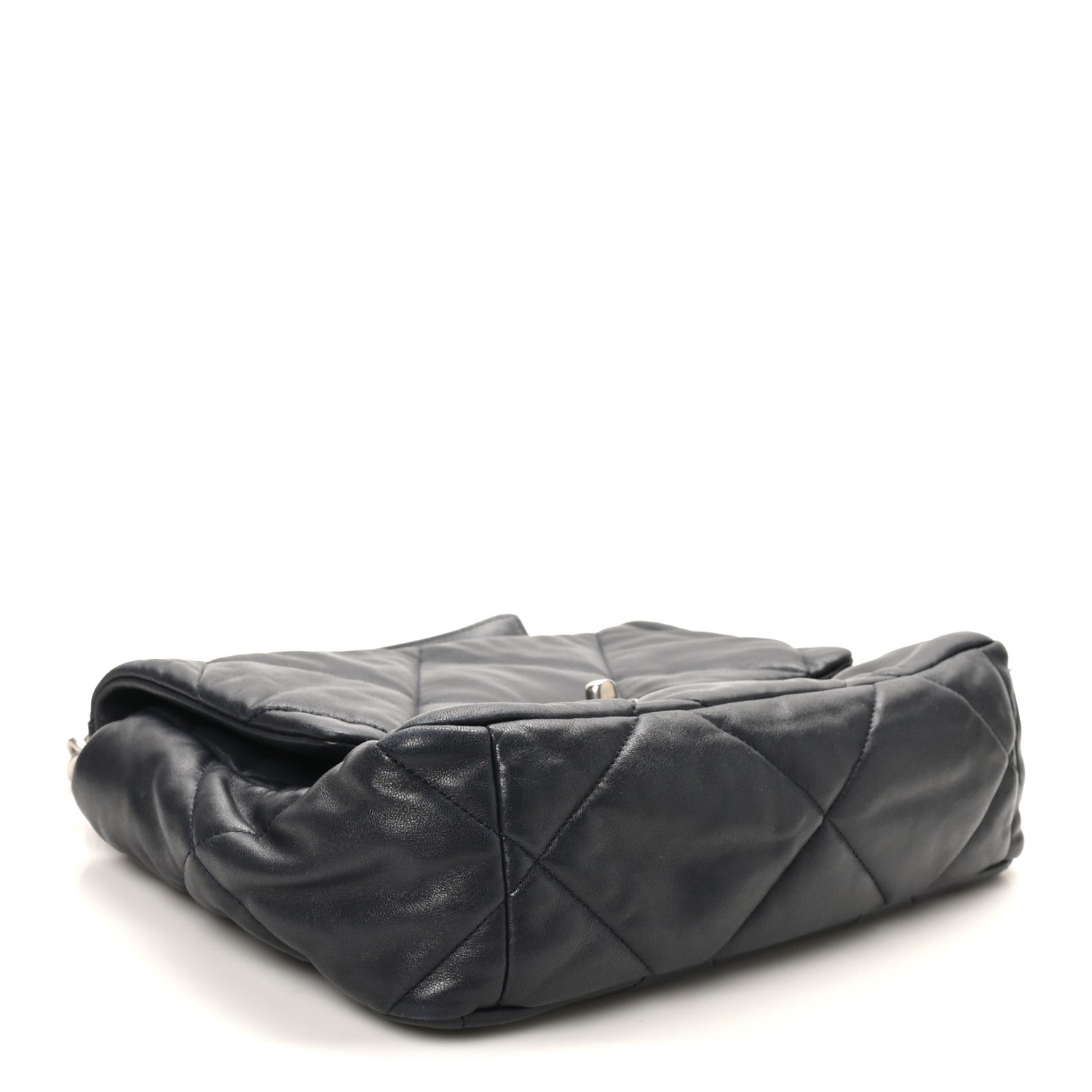 Lambskin Quilted Large Chanel 19 Flap Black