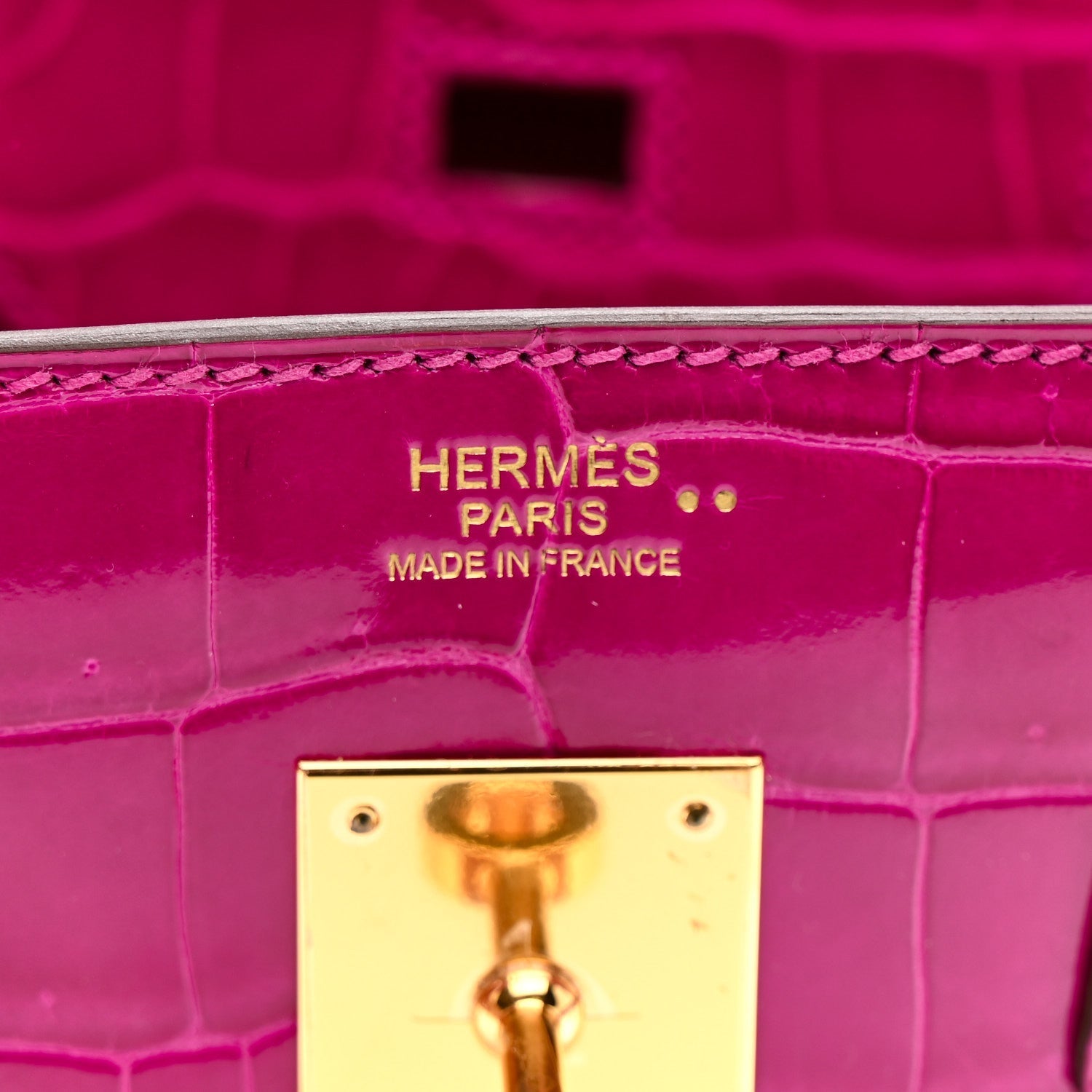 Shiny Niloticus Crocodile Birkin 30 Rose Scheherazade