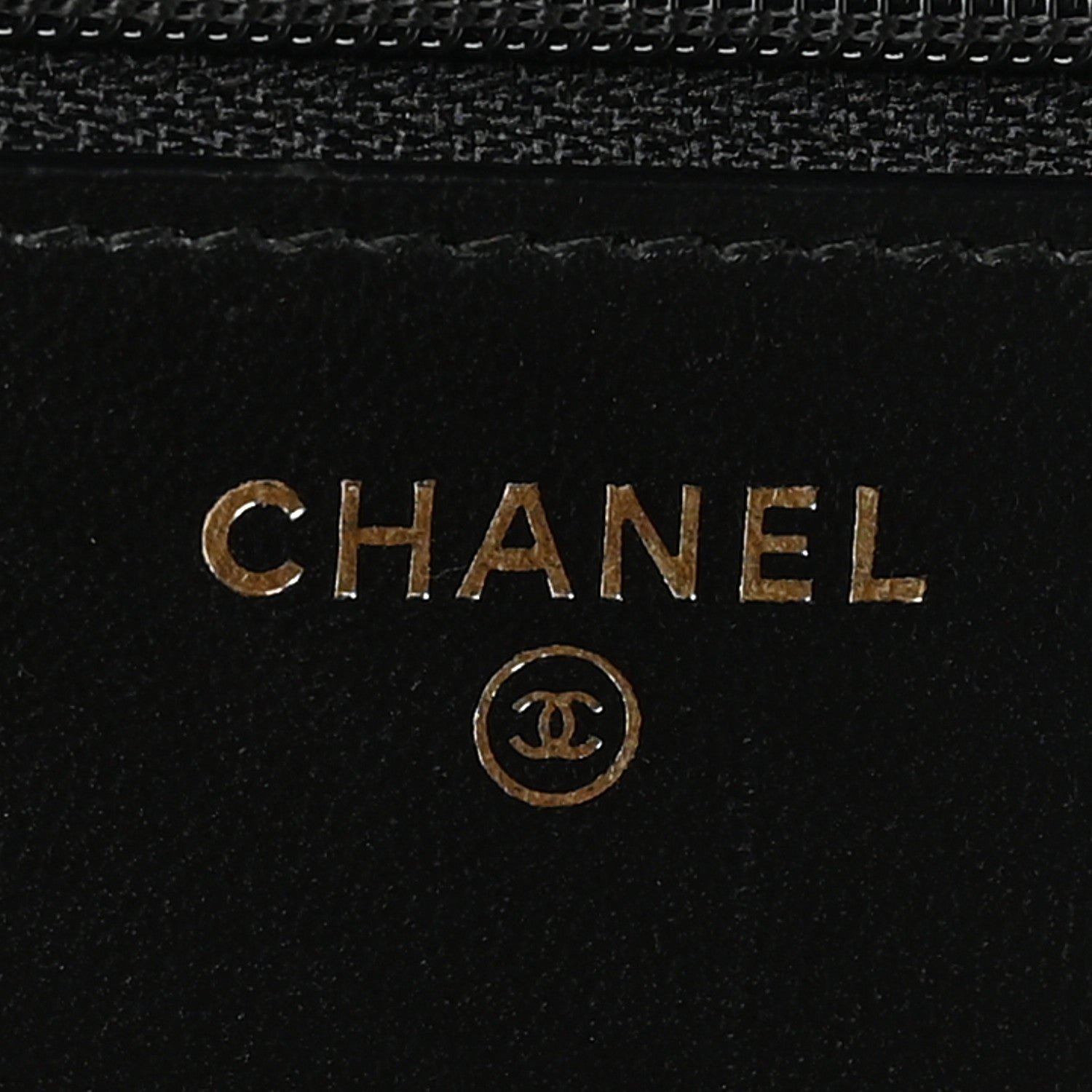 Lambskin Quilted Trendy CC Wallet On Chain WOC Black