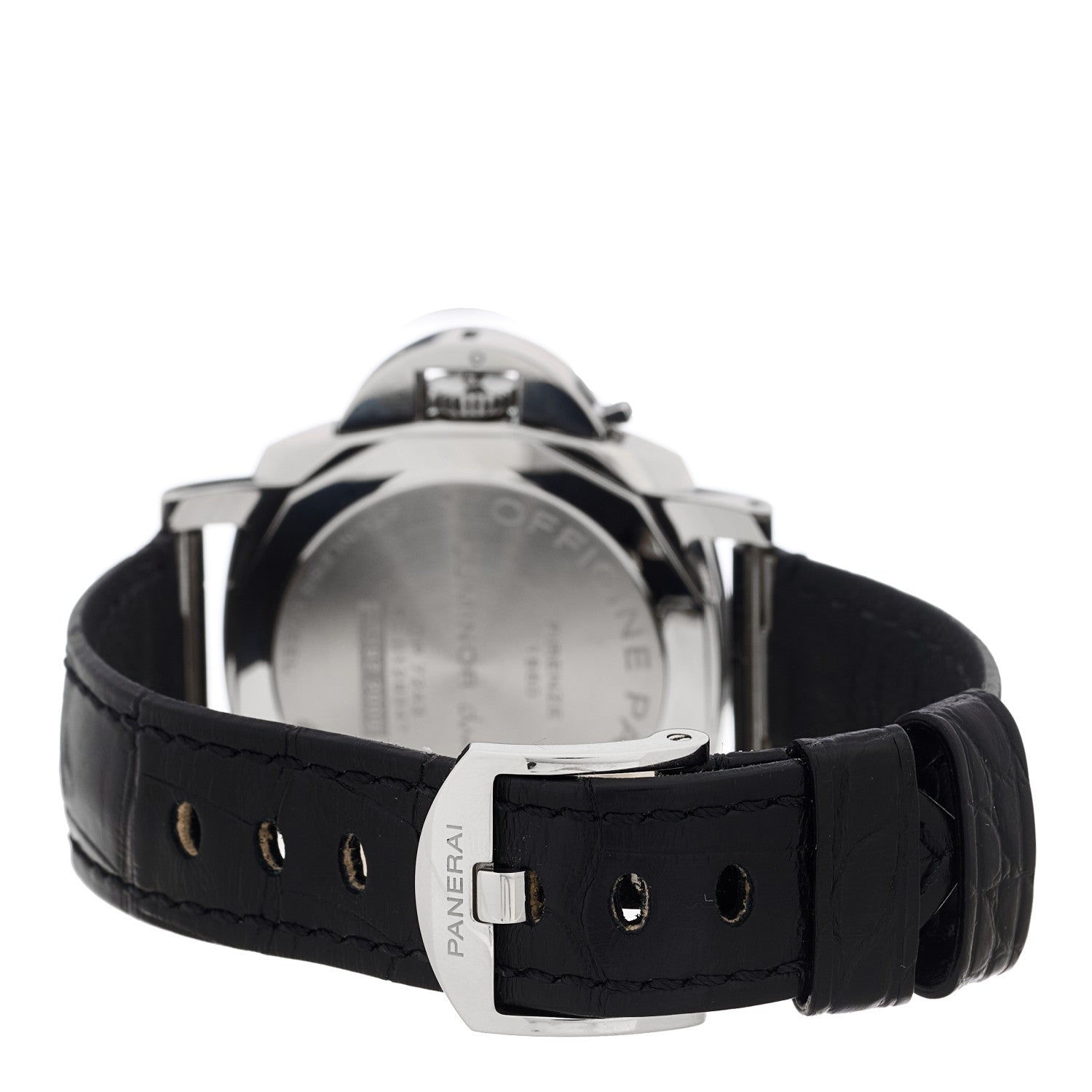 Stainless Steel Alligator 42mm Luminor Due Automatic Watch Grey PAM01250