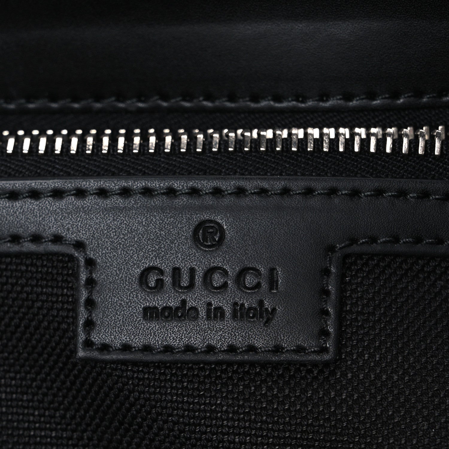 GG Supreme Monogram Appia Calfskin Web Crossbody Bag Black Grey