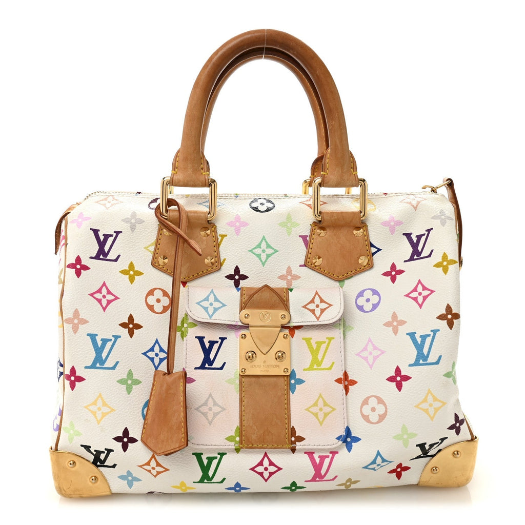 Monogram Multicolor Speedy 30 White