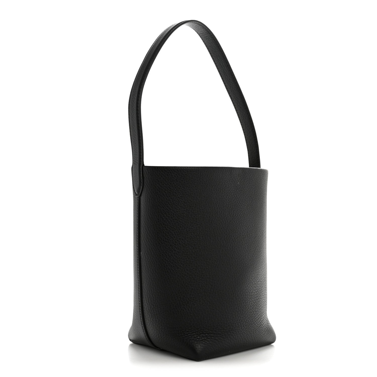 Grained Calfskin Small N/S Park Tote Black