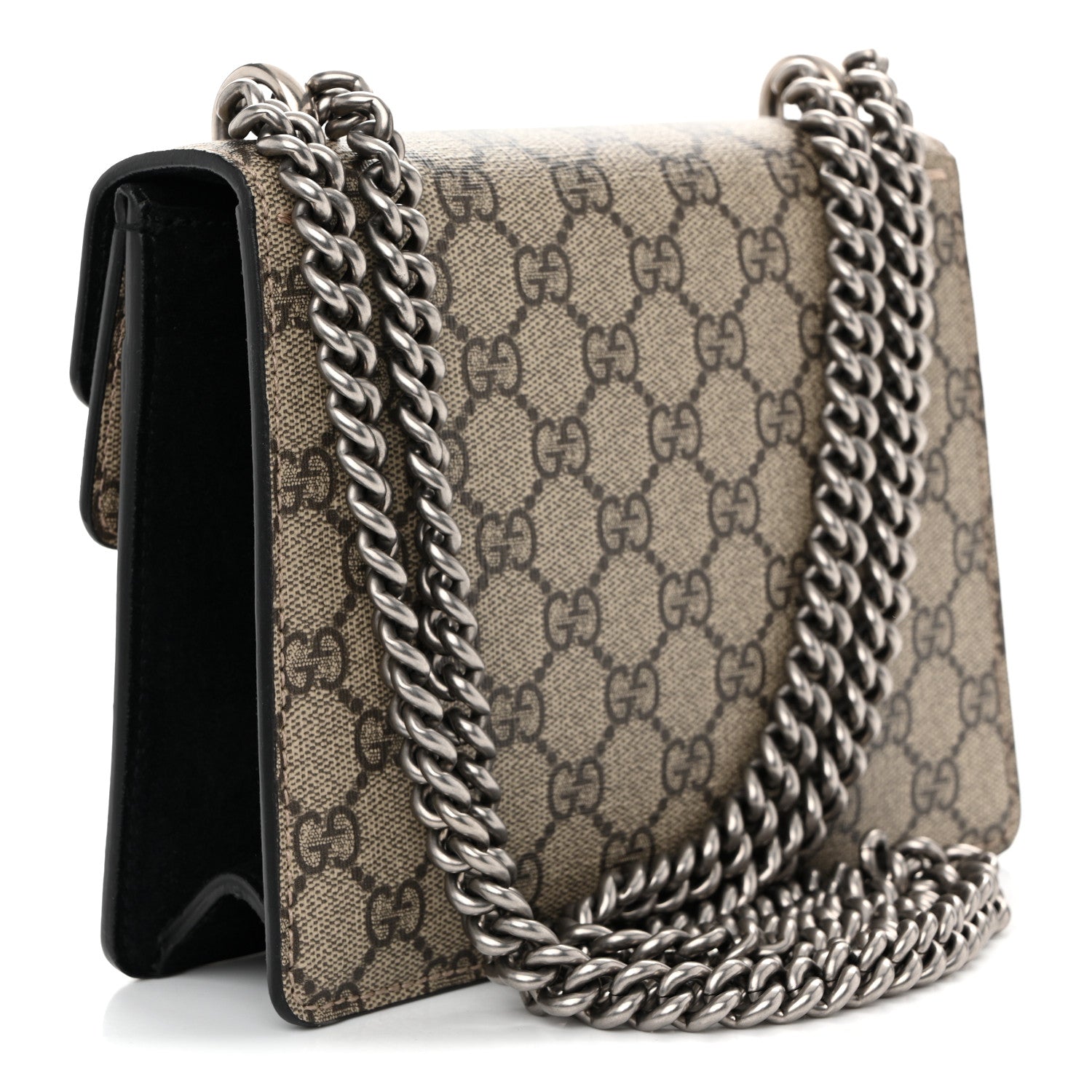 GG Supreme Monogram Mini Dionysus Shoulder Bag Black