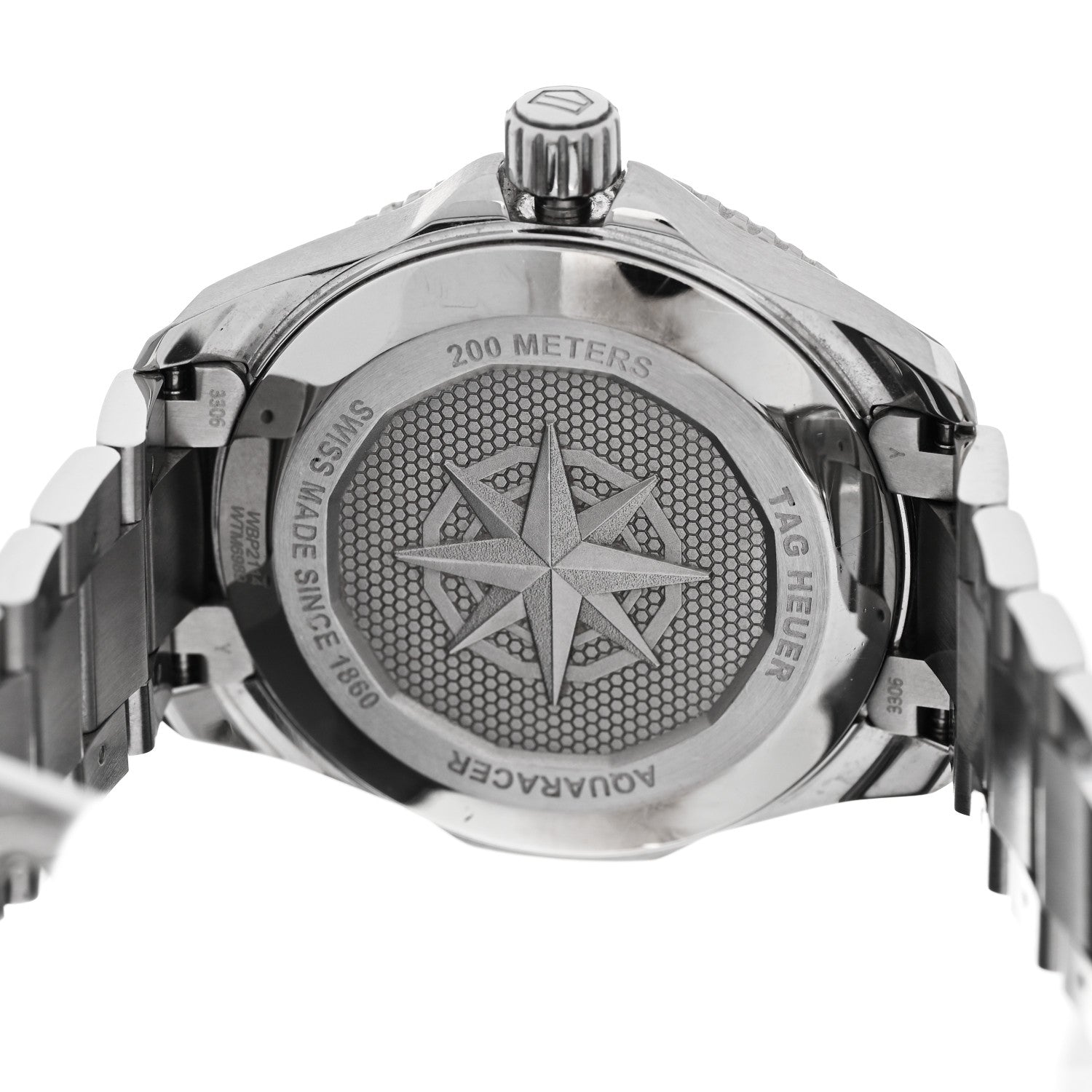 Stainless Steel 40mm Aquaracer Professional 200 Solargraph Automatic Watch Red WBP2114
