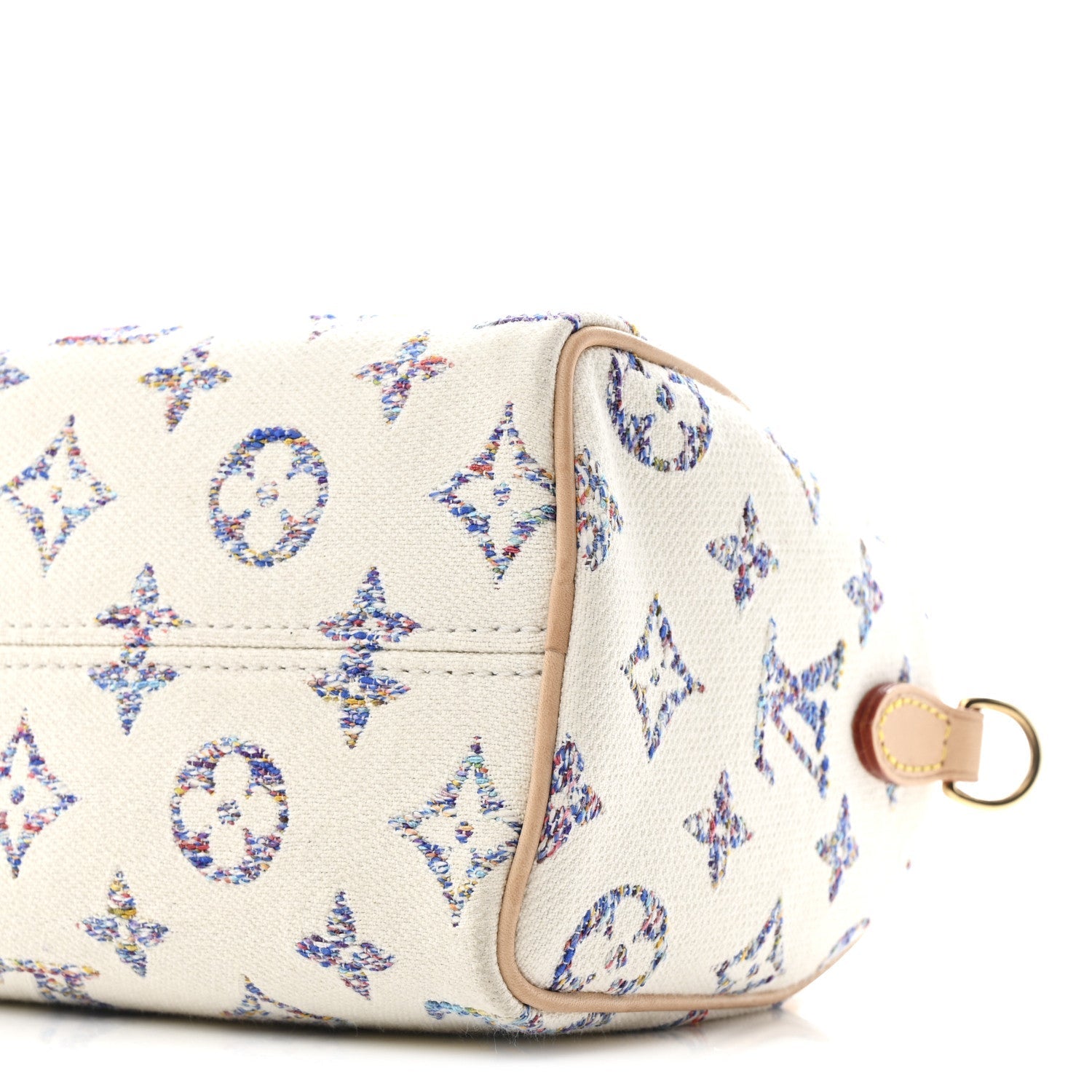 Monogram Jacquard Fabric Speedy Bandouliere 20 Multicolor Beige