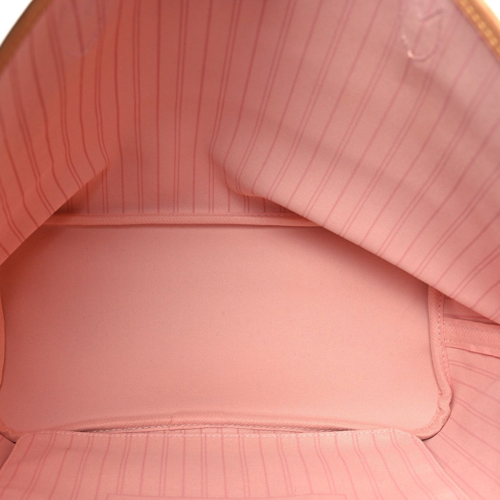Damier Azur Neo Neverfull MM Rose Ballerine