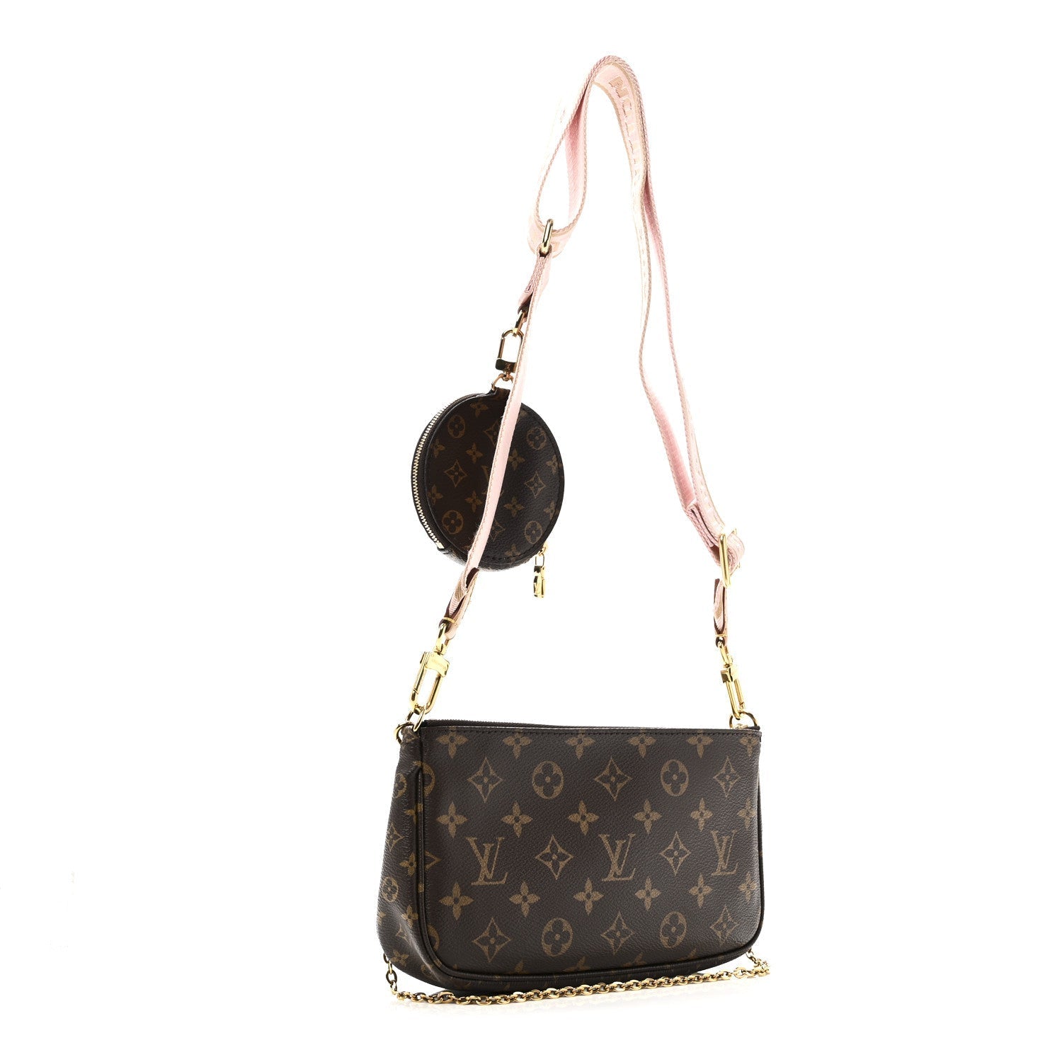 Monogram Multi Pochette Accessories Rose Clair