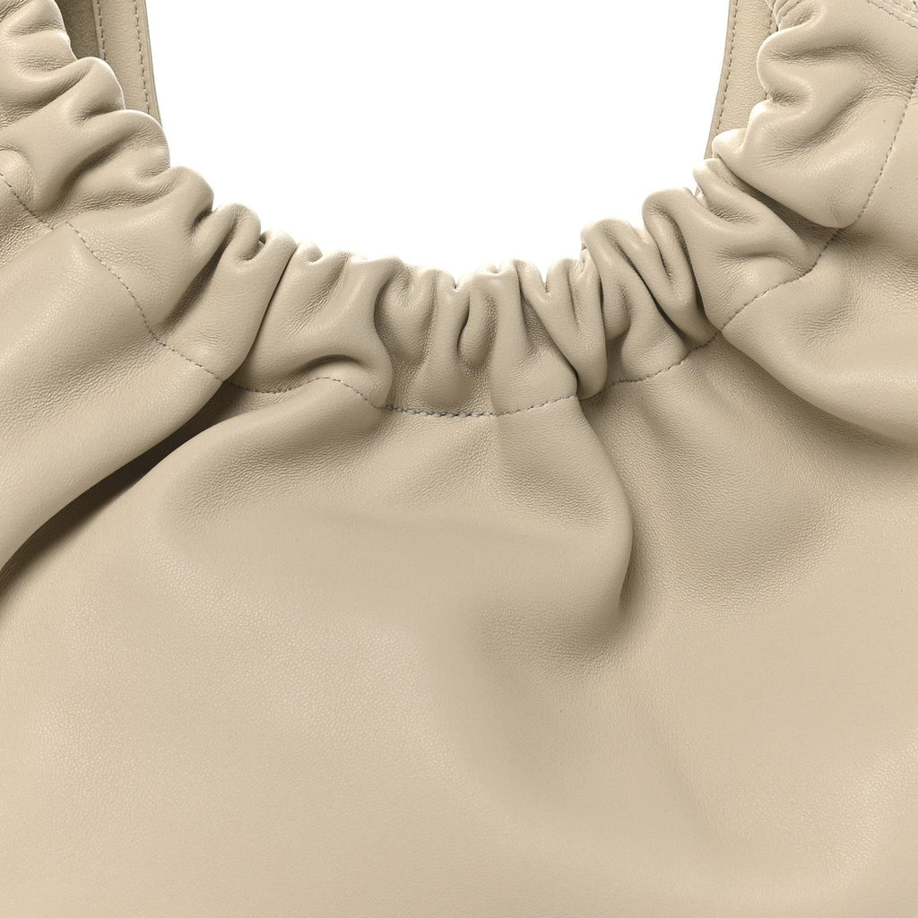 Buttery Nappa Lambskin Small Squeeze Bag Sea Salt