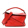 Calfskin Small Puzzle Bag Scarlet