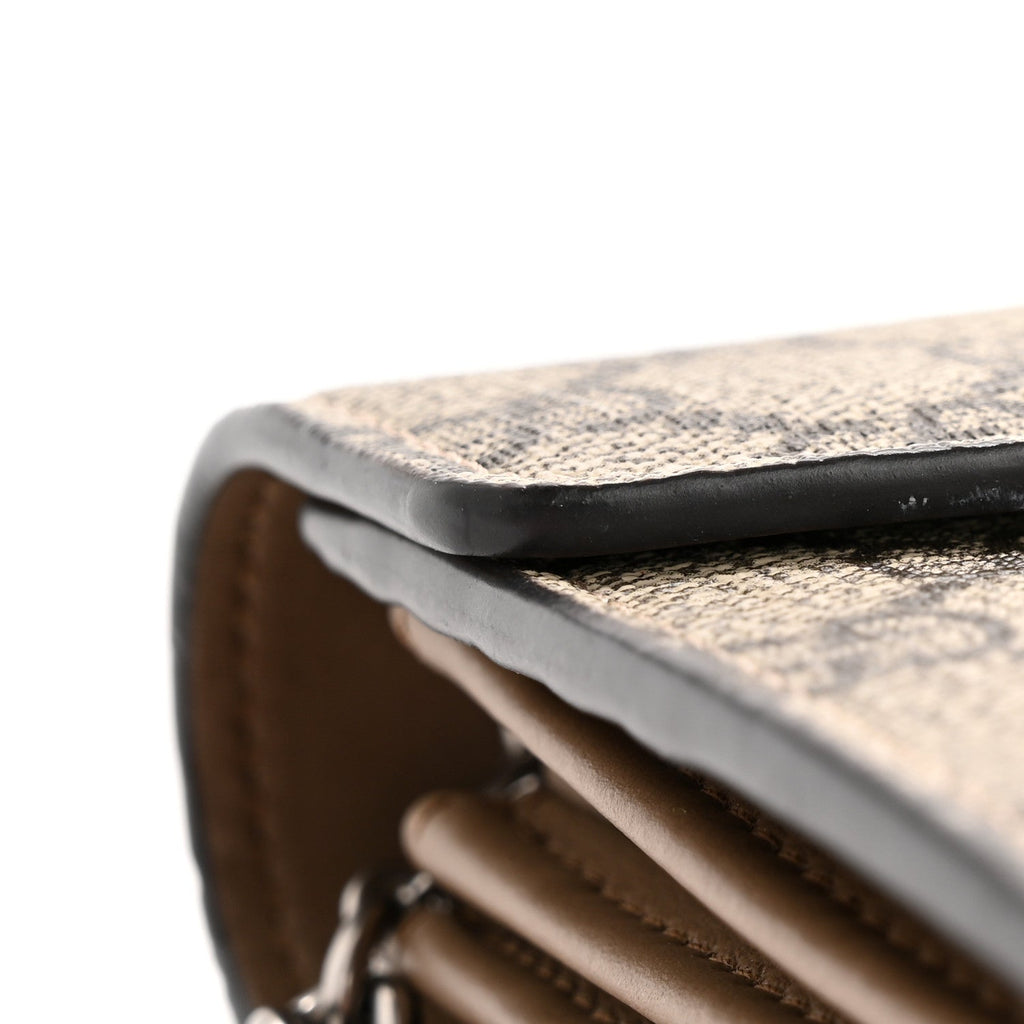 GG Supreme Monogram Mini Dionysus Chain Wallet Beige Taupe