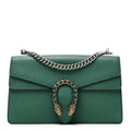 Pebbled Calfskin Small Dionysus Shoulder Bag Emerald