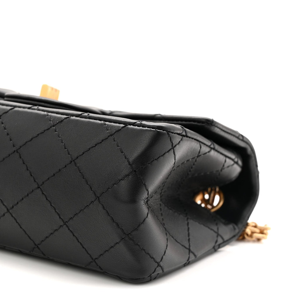 Calfskin Quilted 2.55 Reissue Mini Flap Black