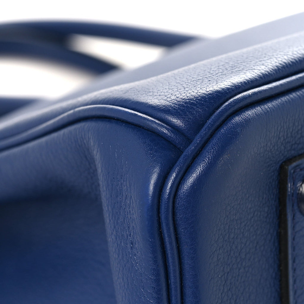 Taurillon Novillo Sea Surf Birkin 35 Bleu Saphir