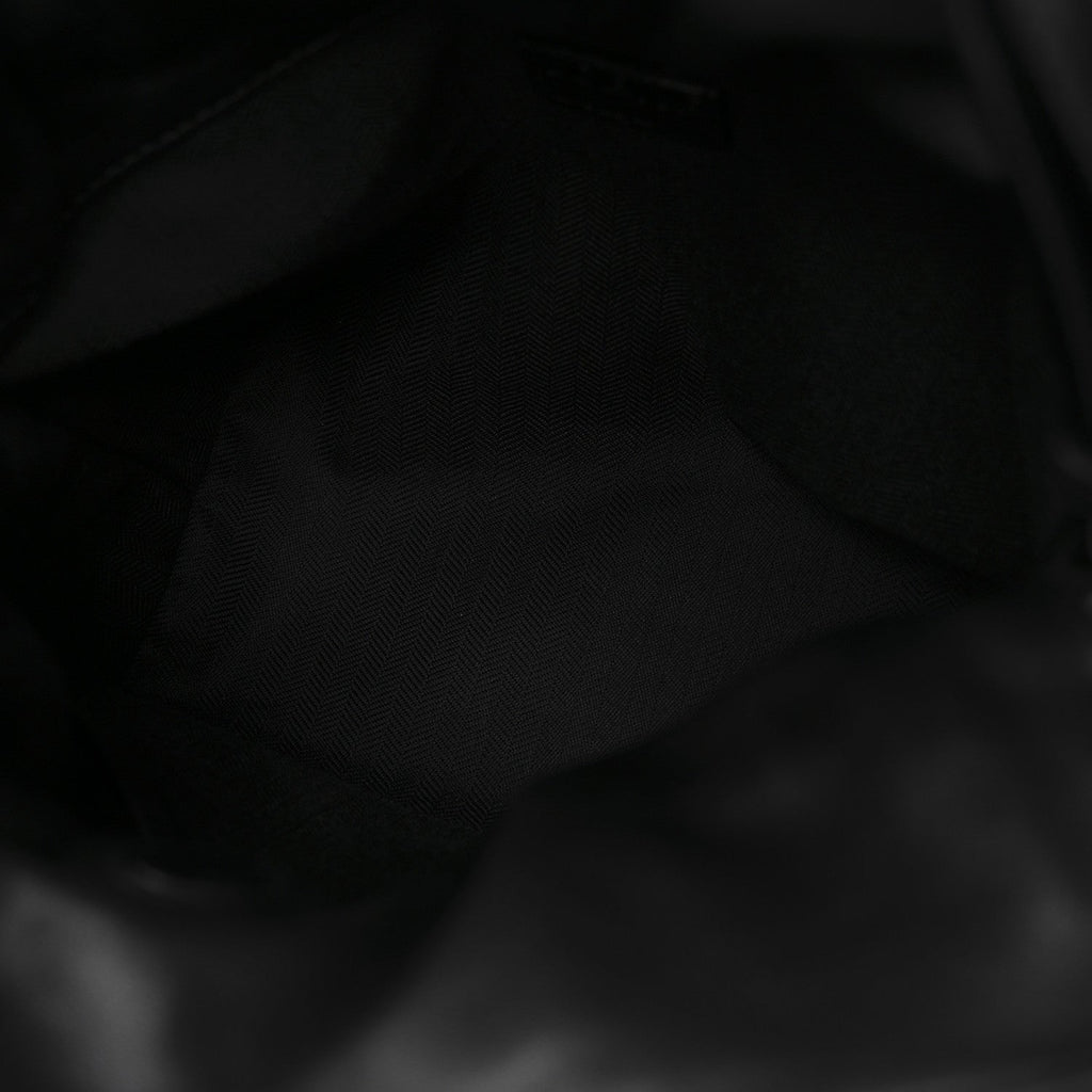 Calfskin Flamenco Knot Bag Black