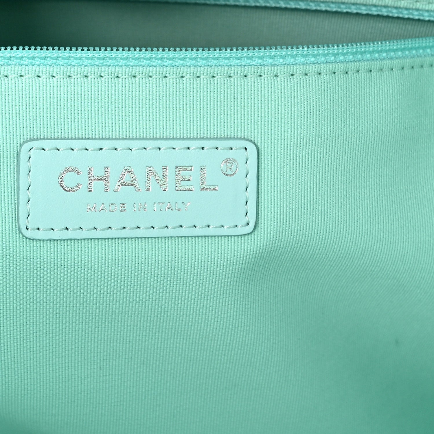 Shaded Calfskin Medium Deauville Tote Light Green Turquoise Purple