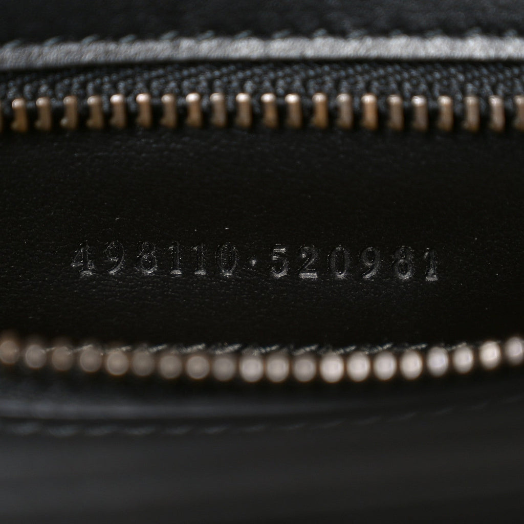 Calfskin Matelasse Small GG Marmont Top Handle Shoulder Bag Black