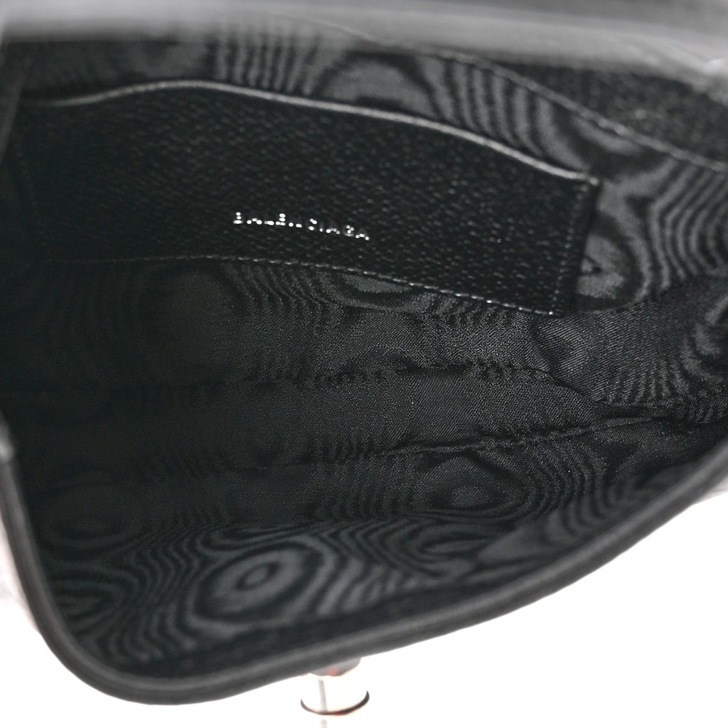 X BALENCIAGA BB Monogram Calfskin Web Mini Jackie 1961 Hobo Black