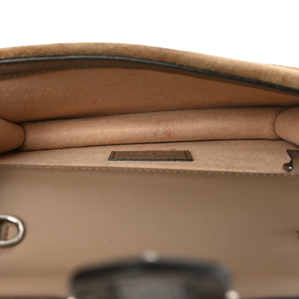 GG Supreme Monogram Super Mini Dionysus Shoulder Bag Taupe
