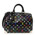 LV X TM Monogram Multicolor Speedy Soft 30 Black