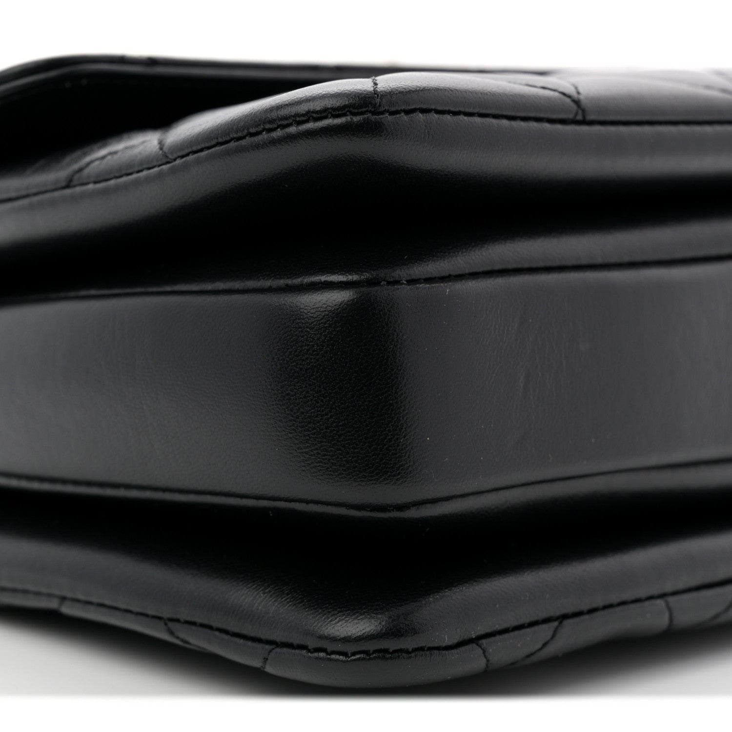 Lambskin Quilted Small Trendy CC Dual Handle Flap Bag Black