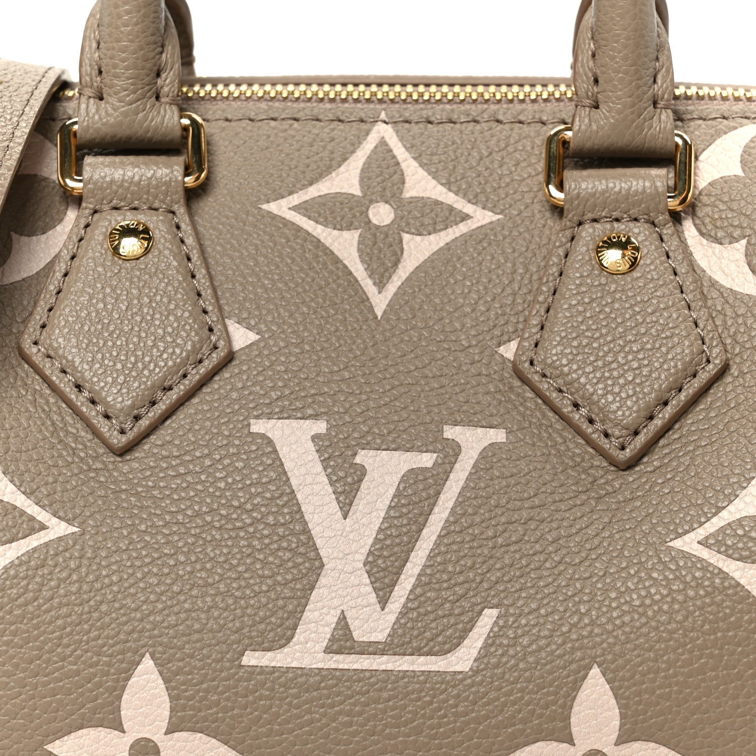 Empreinte Monogram Giant Speedy Bandouliere 20 Creme Beige