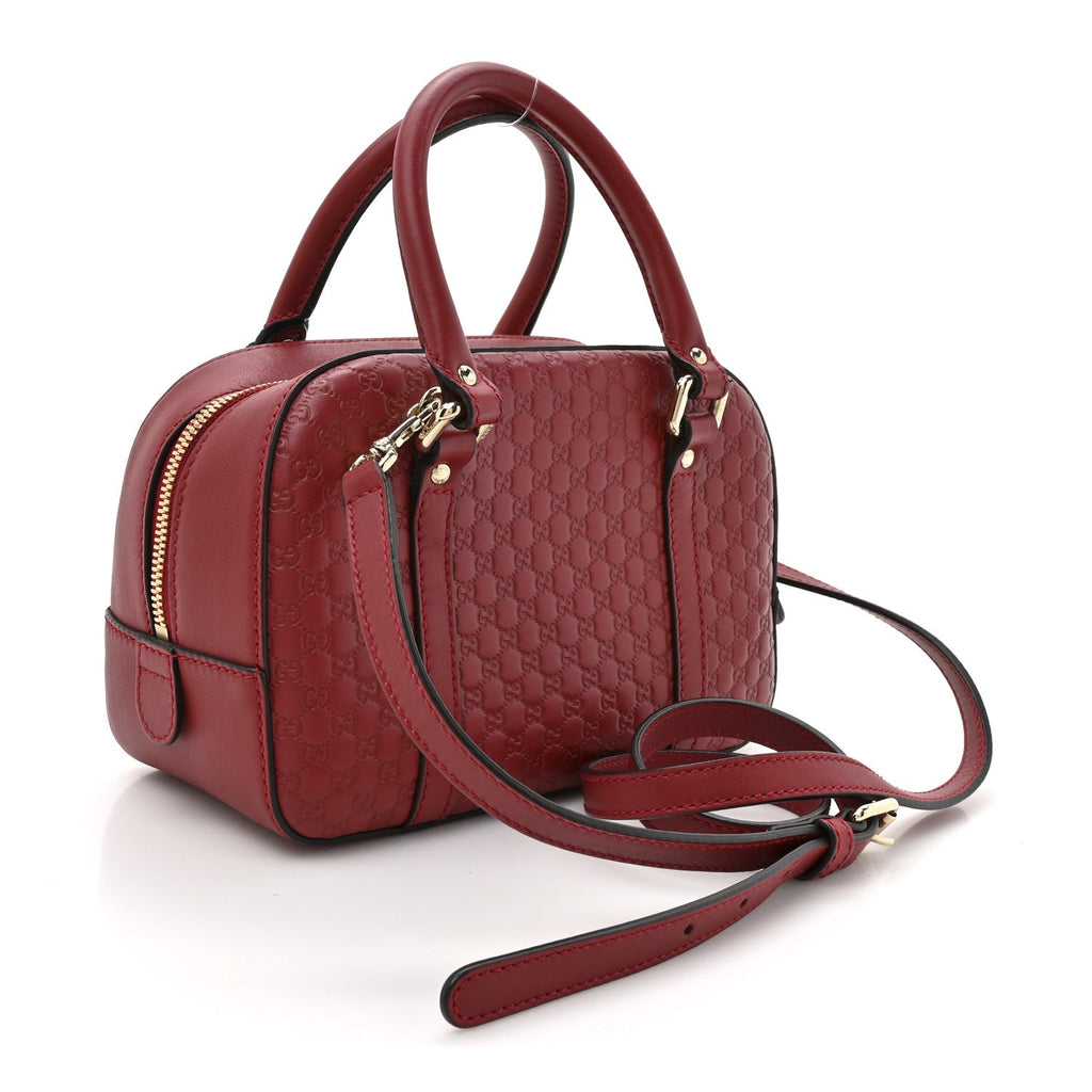 Soft Microguccissima Small Crossbody Bag Rosso