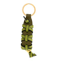 Calfskin Braided Bag Charm Olive Dark Khaki