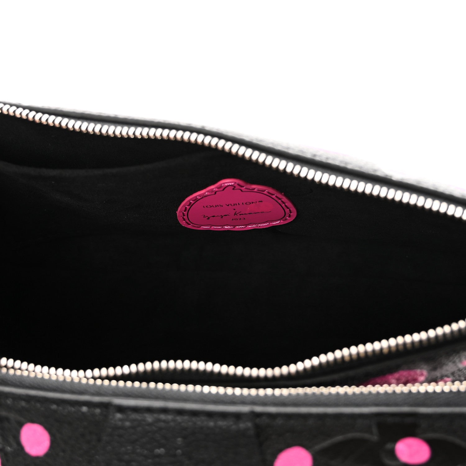 LV X YK Empreinte Multi Pochette Accessories Black Fuchsia
