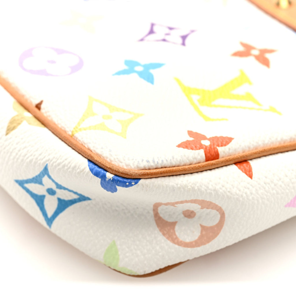 Monogram Multicolor Pochette Accessories White