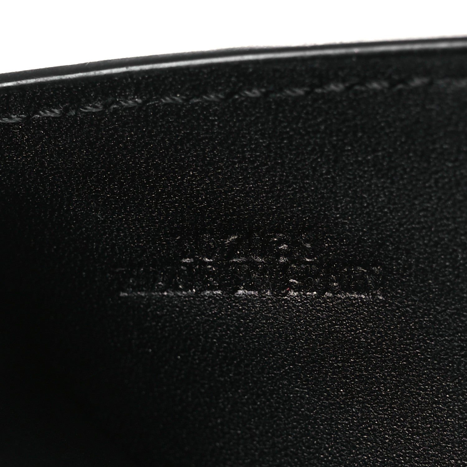 Grained Calfskin Vertical Bi-fold Wallet Black