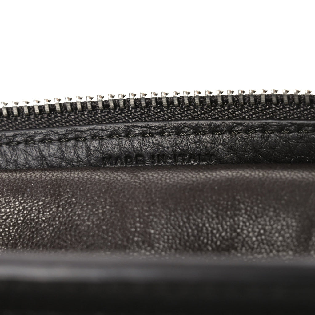 Grained Calfskin Small Slouchy Banana Bag Dark Brown
