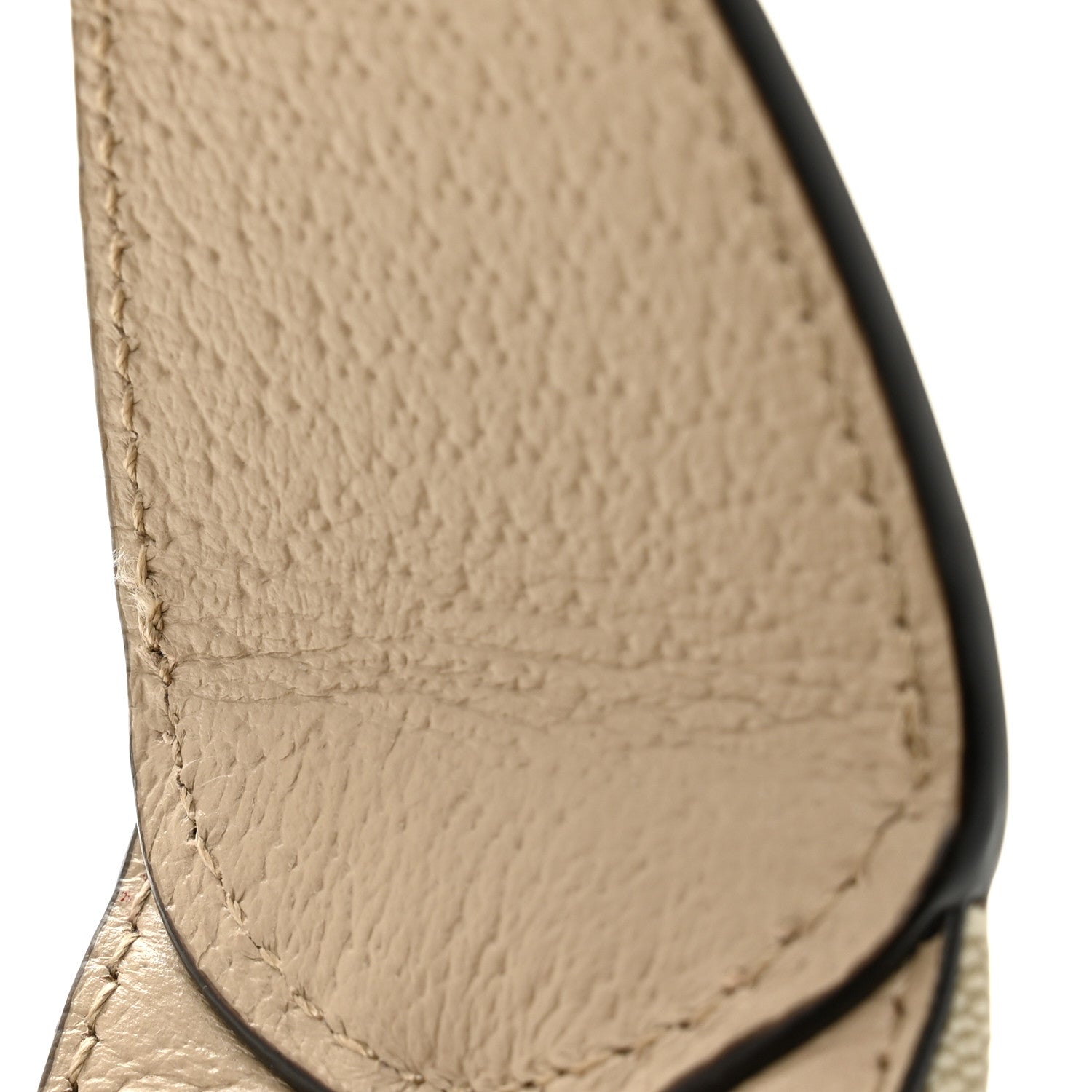 GG Supreme Monogram Textured Dollar Calfskin Mini Retro Interlocking G Half Moon Bag Beige Mystic White Oatmeal