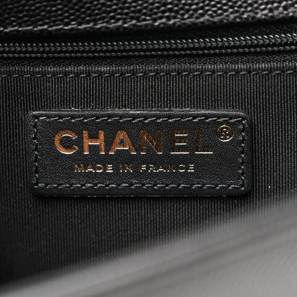 Caviar Quilted New Medium Boy Flap Black