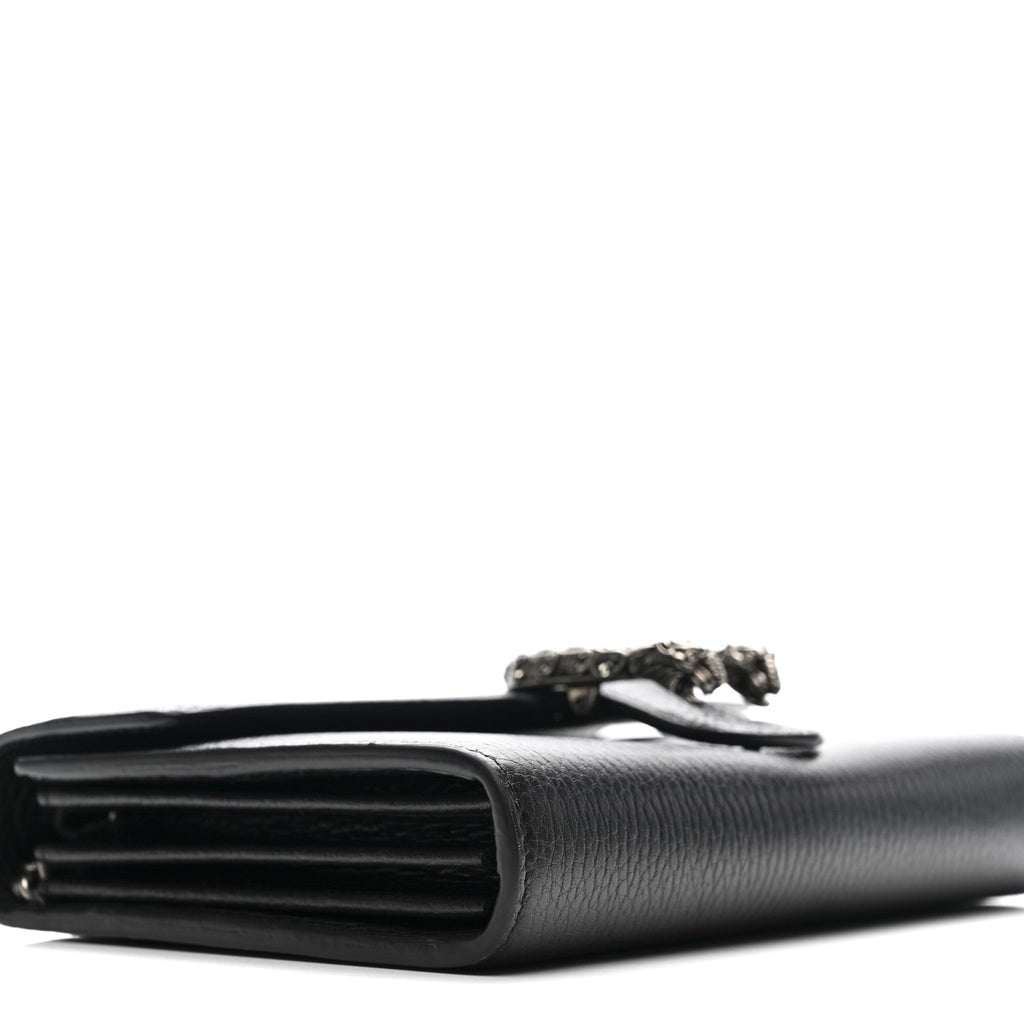 Calfskin Mini Dionysus Chain Wallet Black