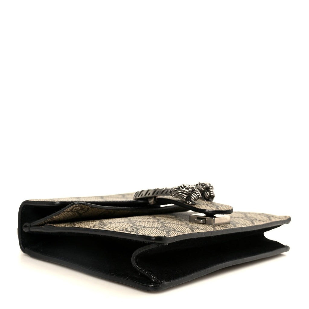 GG Supreme Monogram Mini Dionysus Shoulder Bag Black