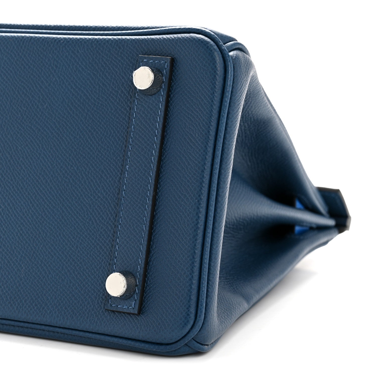 Epsom Tri-Color Birkin 25 Deep Bleu Bleu Hydra Black