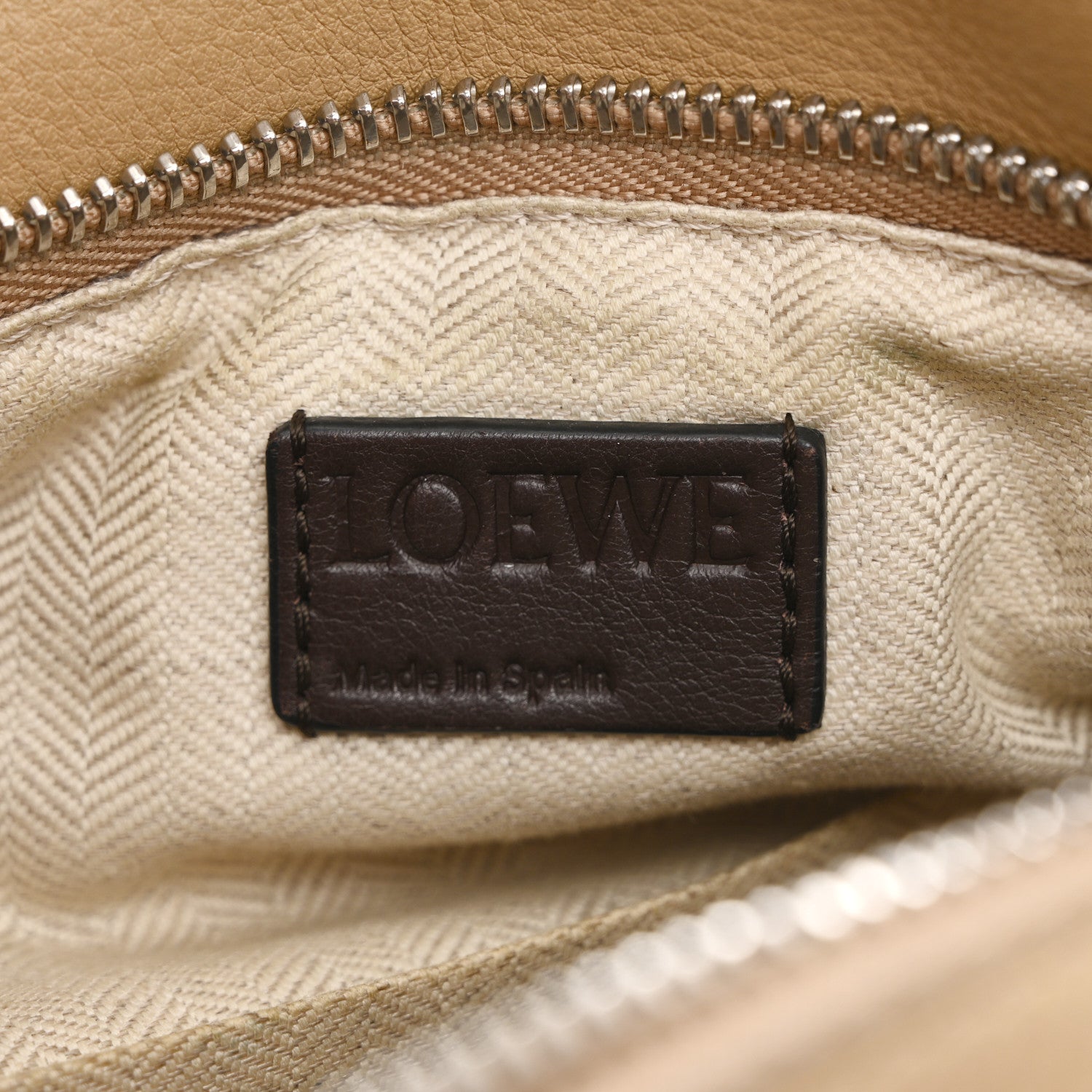 Calfskin Small Puzzle Bag Mocca Multicolor