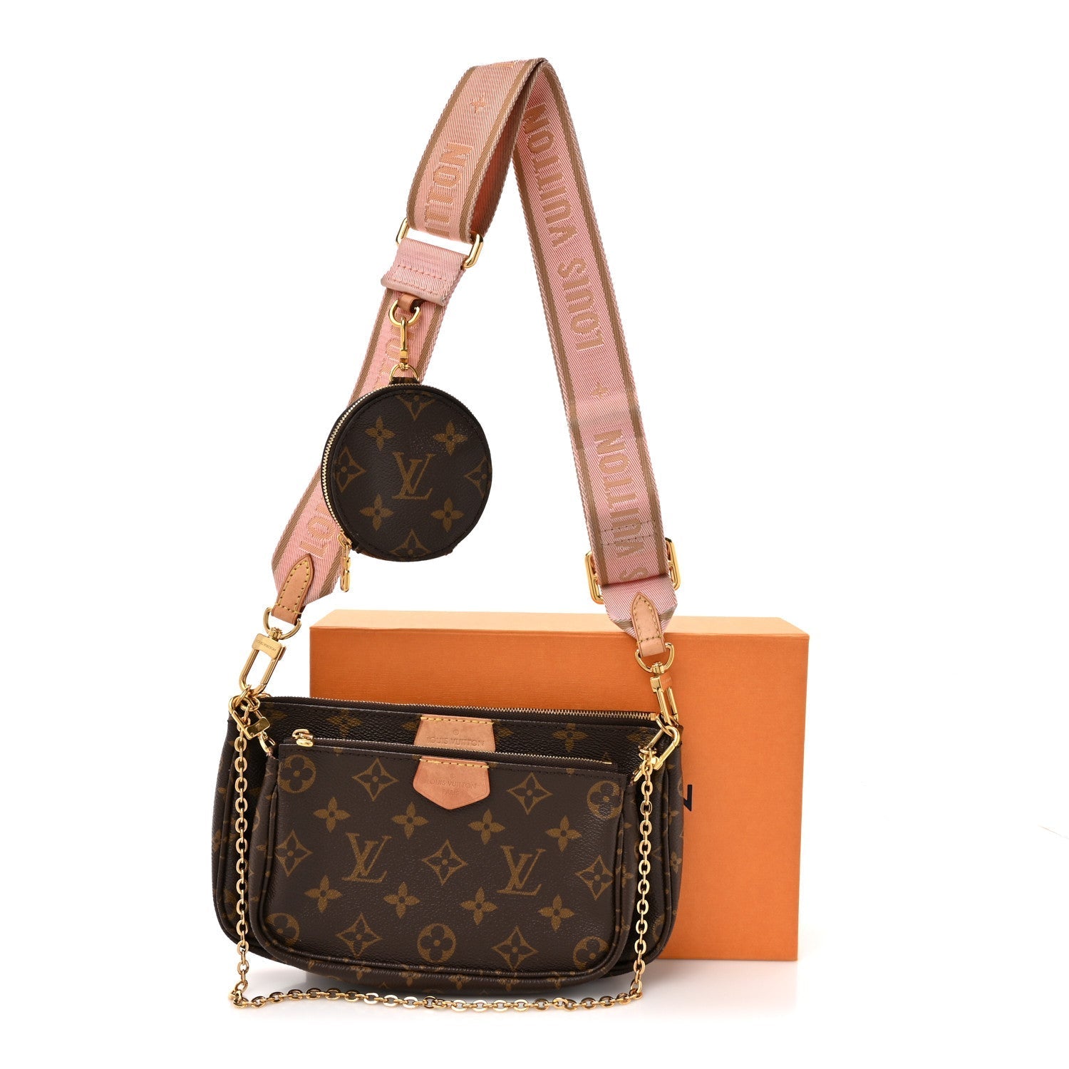 Monogram Multi Pochette Accessories Rose Clair